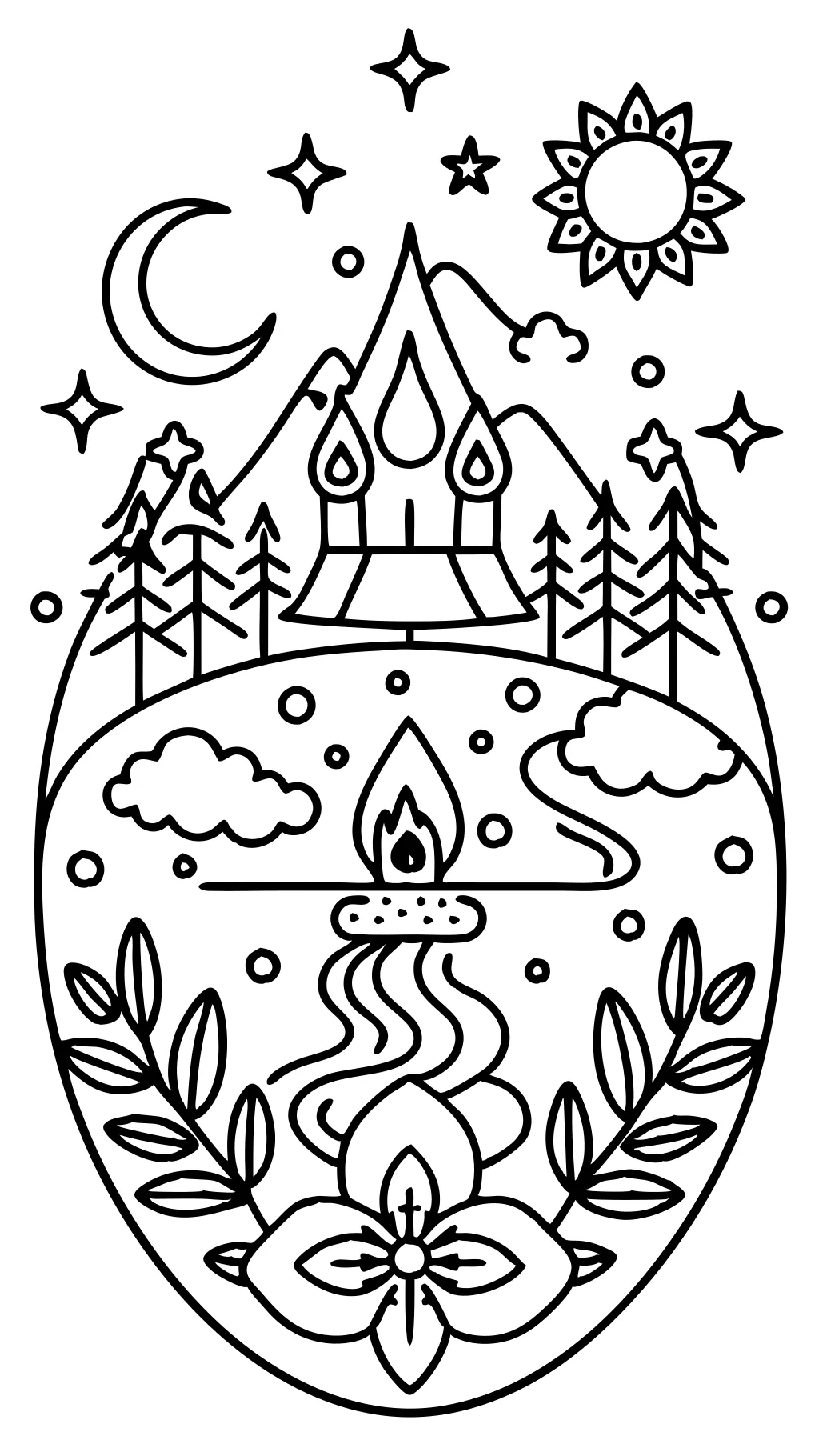 relaxing coloring pages